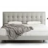 VIG Modrest Hera Modern Grey Leatherette Bed Bedroom
