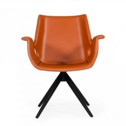 VIG Dining Room Modrest Hiawatha - Modern Cognac Eco-Leather Dining Chair