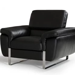 VIG David Ferrari Highline Italian Modern Leather Sofa Set Living Room