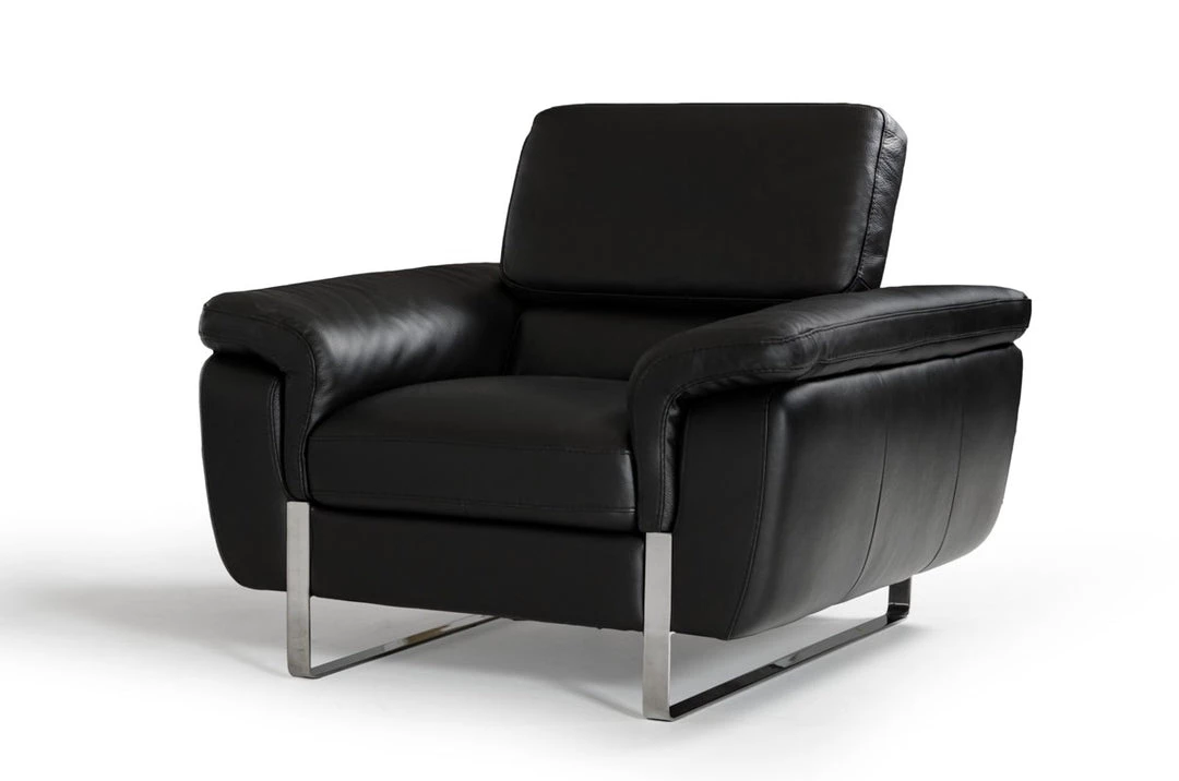 VIG David Ferrari Highline Italian Modern Leather Sofa Set Living Room