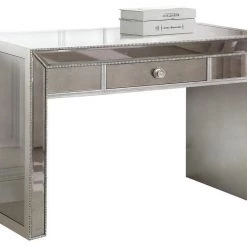 Best Master Furniture Omni Mirrored Console Vanity Bedroom