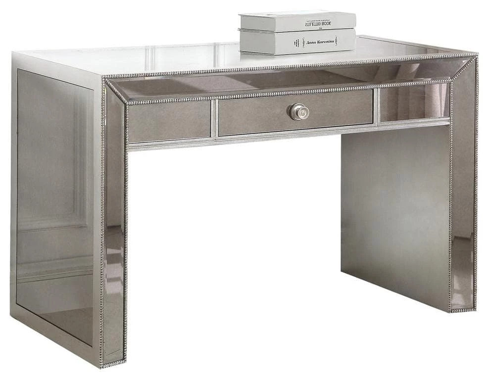 Best Master Furniture Omni Mirrored Console Vanity Bedroom