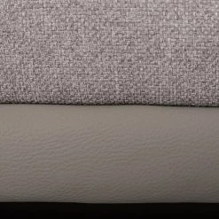 VIG Living Room David Ferrari Horizon - Modern Grey Fabric + Grey Leather U Shaped Sectional Sofa By Hollywood Glam