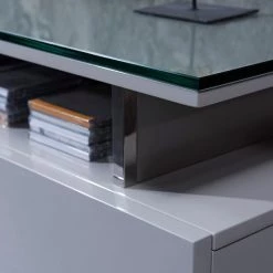 VIG Modrest Hurst Contemporary Grey Gloss TV Stand