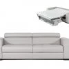 VIG Living Room Coronelli Collezioni Icon - Modern Italian Grey Leather Sofa Bed