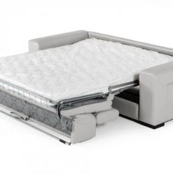 VIG Living Room Coronelli Collezioni Icon - Modern Italian Grey Leather Sofa Bed