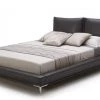 VIG Modrest Loft - Modern Grey Eco-Leather Platform Bed By Hollywood Glam Beds & Headboards