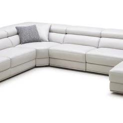VIG Divani Casa Chrysanthemum - Modern White Leather U Shaped Sectional Sofa Living Room