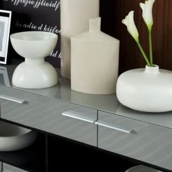 VIG Living Room Modrest Daytona Modern Grey High Gloss Buffet