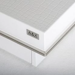 VIG Living Room A&X Horizon - Modern Crocodile Coffee Table W/ Pull Out Squares