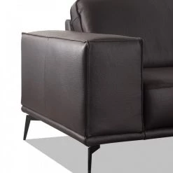 VIG Accenti Italia Darwin - Italian Modern Dark Brown Leather Sofa