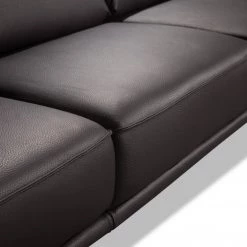VIG Accenti Italia Darwin - Italian Modern Dark Brown Leather Sofa