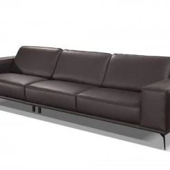 VIG Accenti Italia Darwin - Italian Modern Dark Brown Leather Sofa