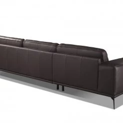 VIG Accenti Italia Darwin - Italian Modern Dark Brown Leather Sofa