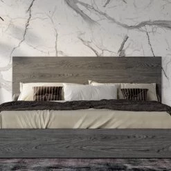 VIG Nova Domus Lucia Italian Modern Matte Grey / Elm Grey Bed