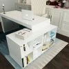 VIG Living Room Modrest Soul - Modern Contemporary Office Desk With Attached Cabinet
