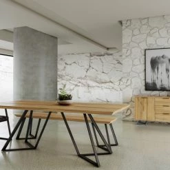 VIG Nova Domus Pisa Modern Drift Oak Dining Bench