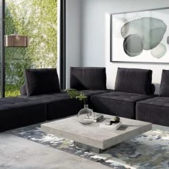 VIG Living Room Divani Casa Nolden - Modern Fabric Modular Sectional Sofa