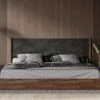 VIG Nova Domus Rado - Modern Walnut & Volcanic Slate Bed