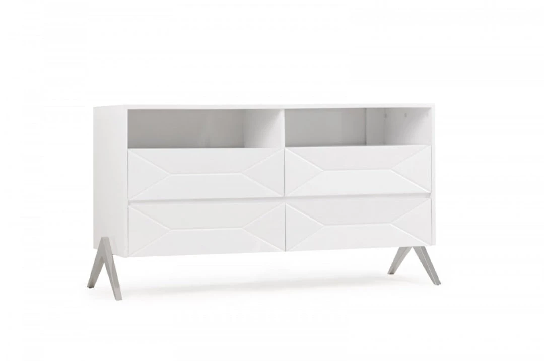 VIG Beds & Headboards Modrest Candid Modern White Bedroom Set