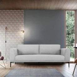 VIG Divani Casa Jada - Modern Light Grey Fabric Sofa By Hollywood Glam Living Room