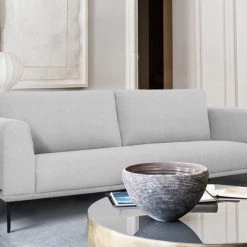 VIG Divani Casa Jada - Modern Light Grey Fabric Sofa By Hollywood Glam Living Room