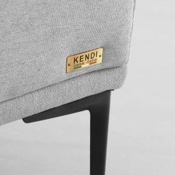 VIG Divani Casa Jada - Modern Light Grey Fabric Sofa By Hollywood Glam Living Room