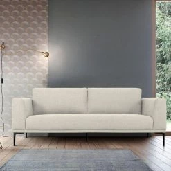 VIG Divani Casa Jada - Modern Light Beige Fabric Sofa Living Room