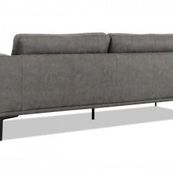 VIG Living Room Divani Casa Jada - Modern Dark Grey Fabric Sofa By Hollywood Glam