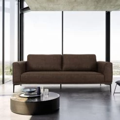VIG Divani Casa Jada - Modern Brown Fabric Sofa Living Room