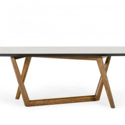VIG Dining Room Modrest James - Contemporary Walnut & White Dining Table