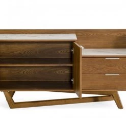 VIG Modrest James - Contemporary Walnut & White Buffet