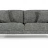 VIG Living Room Divani Casa Janina - Modern Dark Grey Fabric Sofa