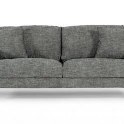 VIG Living Room Divani Casa Janina - Modern Dark Grey Fabric Sofa