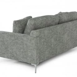 VIG Living Room Divani Casa Janina - Modern Dark Grey Fabric Sofa