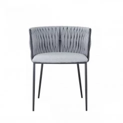 VIG Modrest Janis - Contemporary Light Grey & Black Dining Chair Dining Room