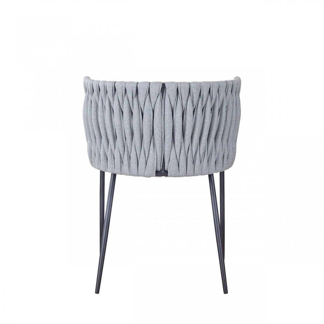 VIG Modrest Janis - Contemporary Light Grey & Black Dining Chair Dining Room