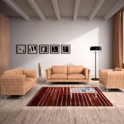 VIG Living Room Estro Salotti Jenny Modern Terra Italian Leather Sofa Set