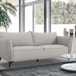 VIG Divani Casa Jihae - Modern Grey Loveseat Living Room