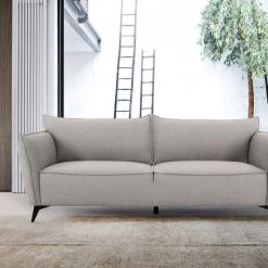 VIG Living Room Divani Casa Jihae - Modern Grey Fabric Sofa By Hollywood Glam