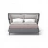 VIG Modrest Jolene - Eastern King Dark & Light Grey Leatherette Bed Beds & Headboards