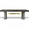 VIG Modrest June - Modern Dark Grey & Walnut Dining Table Dining Room
