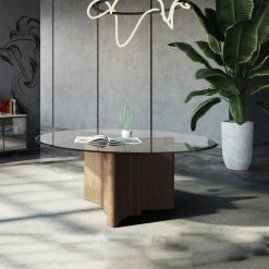 VIG Modrest Kaye - Modern Walnut + Glass 71