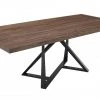 VIG Modrest Keanna - Modern Industrial Walnut & Black Dining Table