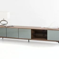 VIG Modrest Kennedy Modern Walnut TV Stand