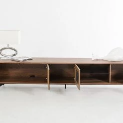 VIG Modrest Kennedy Modern Walnut TV Stand