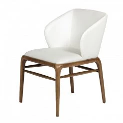 VIG Modrest Kipling Modern Cream & Walnut Dining Chair Dining Room