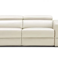 VIG Divani Casa Hilgard - Modern Light Grey Leather Left Facing Sectional Sofa With Recliners Living Room