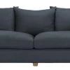 Safavieh Living Room Fraiser Navy Linen Sofa