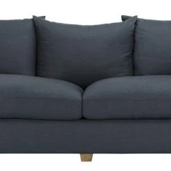Safavieh Living Room Fraiser Navy Linen Sofa